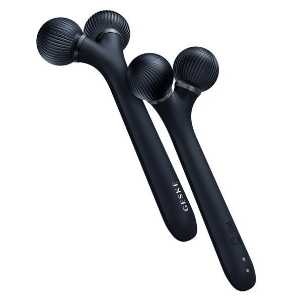Электронный ультразвуковой ролик для лица GESKE Sonic Facial Roller 4в1 black HB0179 фото