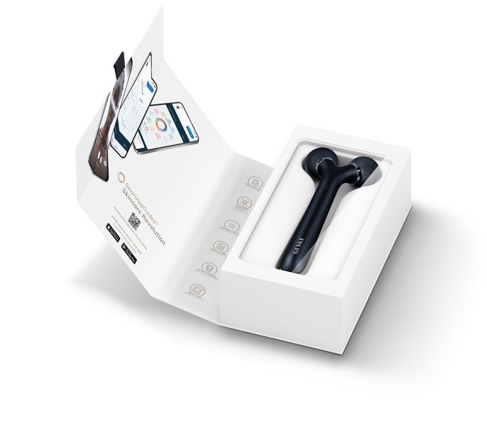 Электронный ультразвуковой ролик для лица GESKE Sonic Facial Roller 4в1 black HB0179 фото