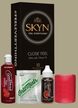 Набір SKYN Close Feel пачка 10 штук + Набір Doc Johnson GoodHead - Party Pack - 5 Piece Kit SOS5051 фото