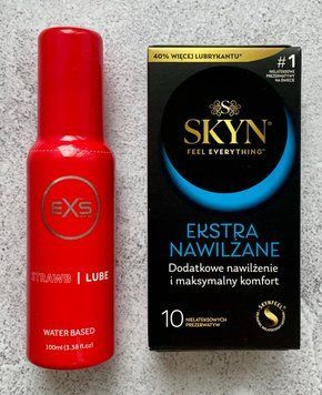 Комплект SKYN Extra Lube 10 шт - Лубрикант EXS Strawberry Lube 100 мл SOS2566 фото