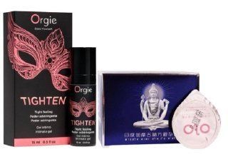 Гель для сужения Orgie &ndash; Tighten (15 мл)+ OLO Benefit &ndash; ультратонкие с пролонгирующим эффектом (10 шт) SOS6735 фото