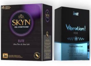 Skyn Elite 36 шт + Intt Vibration Ice (15 мл) SOS7135 фото
