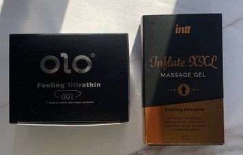 Комплект OLO Feeling Ultrathin - Ультратонкие 001 10 шт + Гель для стимуляции Intt Inflate XXL (15 мл) SOS2119 фото