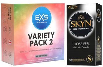 Набор з SKYN Close Feel 10 шт + EXS Variety pack 2, 48 штук SOS7863 фото