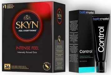 Набір з SKYN Intense Feel (36 шт) + Пролонгатор Bathmate Control 7 мл SOS8964 фото
