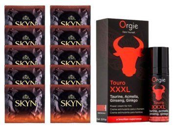 Комплект Skyn Warming 10 шт + TOURO XXXL Cream (15 мл)  SOS14455 фото