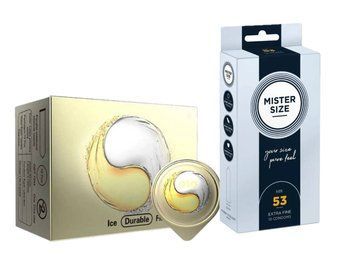 OLO Ice Durable Fire &ndash; 10 шт и Mister Size - Pure Feel - 53 (10 шт) SOS982 фото