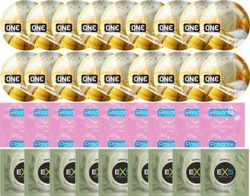 Набор 36 шт ONE Banana Split + Pasante Extra Sensitive + EXS Snug Fit SOS7765 фото