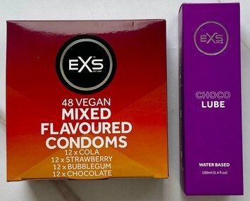 Комплект EXS Mixed Flavoured 48 шт + Лубрикант EXS Choco Lube 100 мл SOS3229 фото