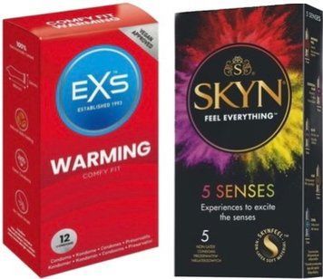 Набор з SKYN 5 Senses + EXS Warming, 12 шт SOS7813 фото