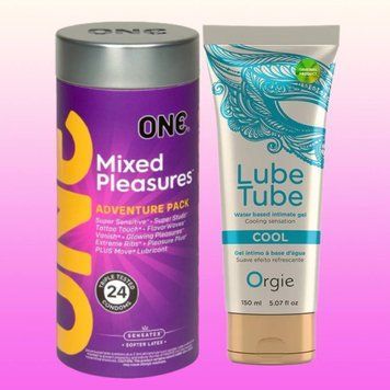 Набор ONE Mixed Pleasures 24 шт. + LUBE TUBE COOL, 150 мл ORGIE SOS4409 фото