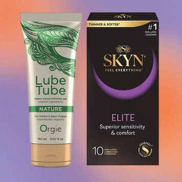 Набір Skyn Elite 10 шт + Лубрикант LUBE TUBE NATURE, 150 мл ORGIE SOS4359 фото