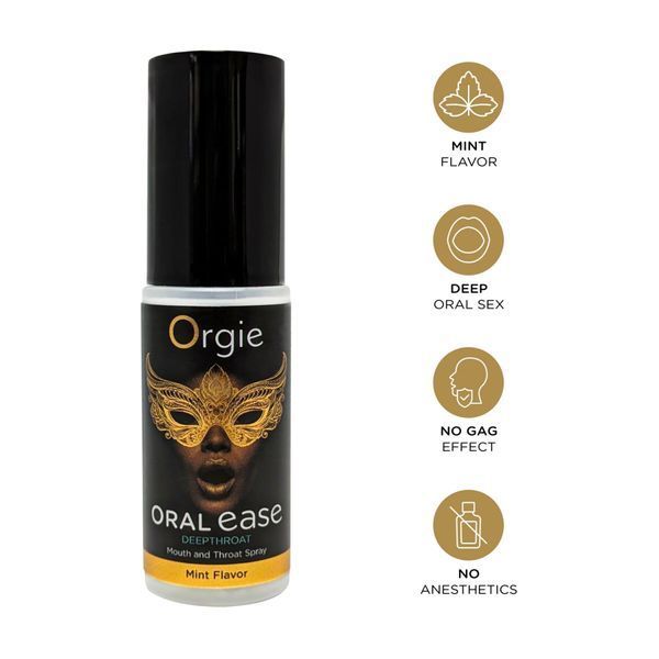 Спрей для глубокого минета Orgie &ndash; Oral Ease Deepthroat (15 мл), мятный, без анестетиков. SX2737 фото