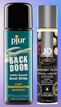 Набор лубрикантов pjur backdoor Regenerating 30 мл + System JO White Chocolate Raspberry (30 мл) LB510 фото