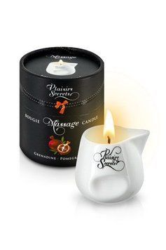 Массажная свеча Plaisirs Secrets Pomegranate (80 мл), керамический сосуд SO1850 фото