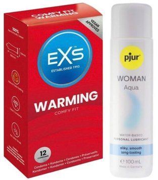 Набор EXS Warming (12 шт) + pjur Woman Aqua 100 мл SOS13488 фото