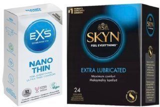 Набор с SKYN Extra Lube 24 шт + EXS NANO Thin 12 шт SOS7963 фото