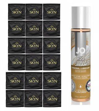 SKYN ORIGINAL 18 шт та Лубрикант System JO H2O &mdash; VANILLA CREAM 30 мл SOS194 фото
