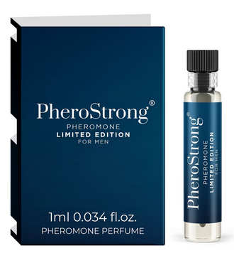Чоловічі парфуми з феромонами PheroStrong Limited Edition For Men (Деревний пряний, Пробник, 1 мл) LD14 фото