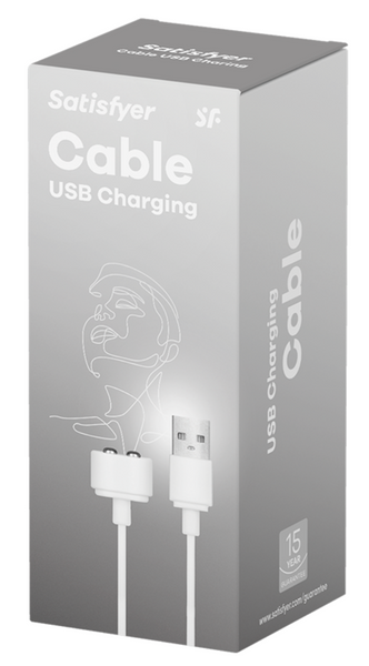 Магнітний зарядний кабель для іграшок Satisfyer (USB Charging Cable), білий SO2868 фото