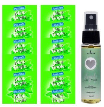 Комплект Pasante Mint Tingle 10 шт + Sensuva Deeply Love You Spearmint (29 мл) SOS13930 фото