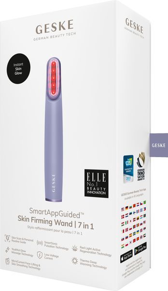 Устройство для укрепления и тонизации кожи лица с поворотной головкой GESKE Skin Firming Wand 7в1 purple HB0444 фото