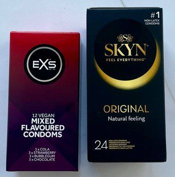Набір резинок Skyn Original 24 шт - EXS Mixed Flavoured 12 шт SOS3130 фото