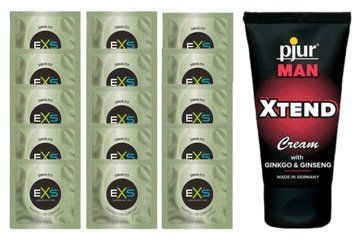 Комплект EXS Snug Fit 15шт + MAN Xtend Cream, 50 мл SOS14913 фото