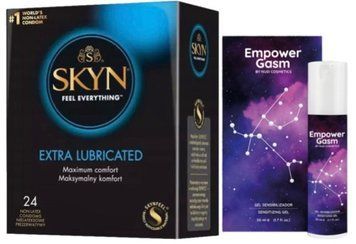 Набір з SKYN Extra Lube (24 шт) + Гель для стимуляції EMPOWERGASM (50 мл) від Nuei  SOS10082 фото