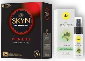 Набір з SKYN Intense Feel (36 шт) + Пролонгатор pjur MED Prolong Spray &mdash; 20 мл SOS8965 фото
