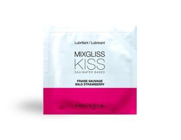 Пробник водного лубриканта с ароматом лесной земляники Mixgliss Kiss Wild Strawberry (4 мл) MG22399 фото