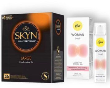 SKYN Large, 36 шт + pjur Woman Lust 15 мл SOS6851 фото
