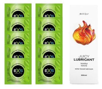 Комплект: EXS EXTREME 10 шт. + Лубрикант Satisfyer Warm Wave 300 мл SOS11494 фото