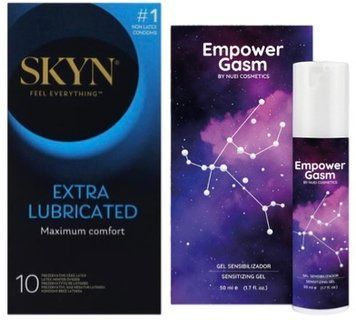 Набор из SKYN Extra Lube (10 шт) + Гель для стимуляции оргазма EMPOWERGASM (50 мл) Nuei SOS10182 фото