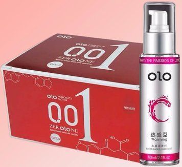 Набор OLO возбуждающие 001 (красные) 10 штук + Лубрикант OLO 60 мл - согревающий SOS4619 фото