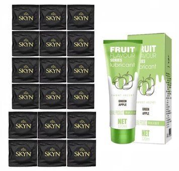Комплект: SKYN Original 18 шт. + Лубрикант SWEET SECRET яблуко 120ml OLO SOS11735 фото