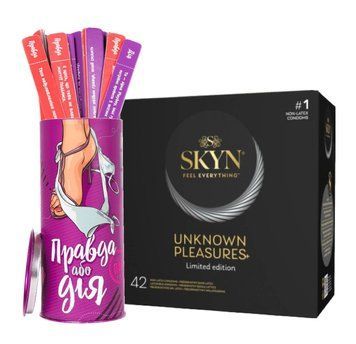 Набір : SKYN Unknown Pleasures+ &ndash; 42 шт та "Правда або дія" : Гра для пар SOS797 фото