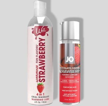 Wet Oral Play Strawberry (118 мл) + JO Chocolate Covered Strawberry (60 мл) LB831 фото