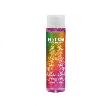 Согревающее съедобное массажное масло вкус: эликсир единорога HOT OIL Unicorn Elixir, 100 мл Nuei (Испания) NU890515 фото