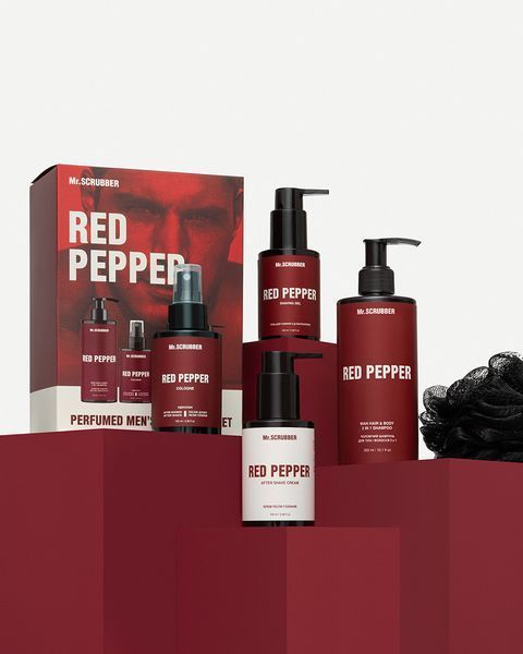 Парфюмированный набор косметики для мужчин Red Pepper Perfumed Men&rsquo;s Essentials Set Mr.SCRUBBER. 1641 фото