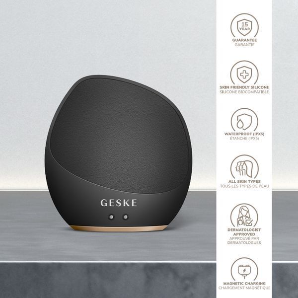 Ультразвуковая щетка для тела и интенсивный пилинг GESKE Sonic Body Brush&Intensive Exfoliator 7в1 gray HB0353 фото