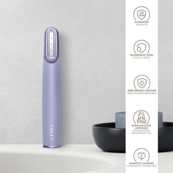 Устройство для укрепления и тонизации кожи лица с поворотной головкой GESKE Skin Firming Wand 7в1 purple HB0444 фото