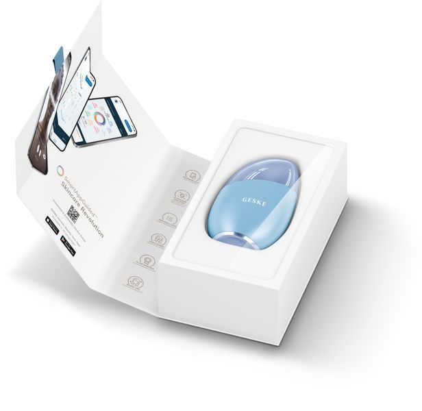 Массажер для лица GESKE Cool&Warm Eye and Face Massager 7в1 aquamarine HB0285 фото