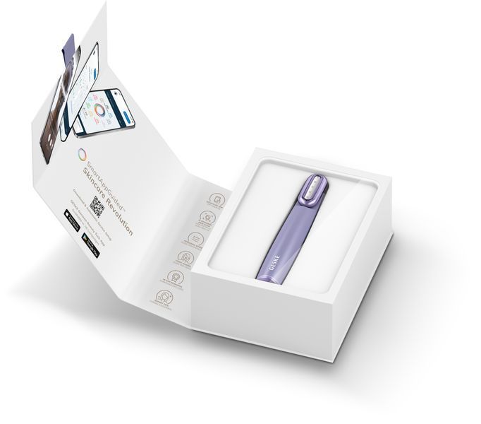 Устройство для укрепления и тонизации кожи лица с поворотной головкой GESKE Skin Firming Wand 7в1 purple HB0444 фото