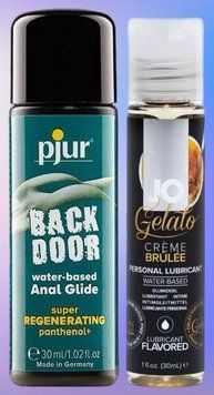 Набор лубрикантов pjur backdoor Regenerating 30 мл + System JO GELATO CremeBrulee (30 мл) LB511 фото