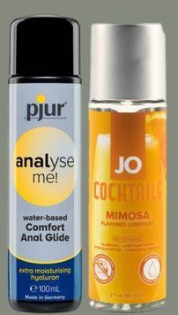 Набор лубрикантов pjur analyse me! Comfort water glide 100 мл + System JO Cocktails - Mimosa (60 мл) LB974 фото