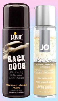 Набор лубрикантов pjur backdoor anal Relaxing jojoba silicone 30 мл + JO Champagne (60 мл) LB732 фото