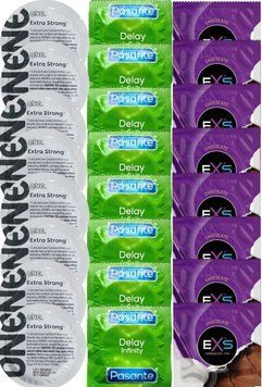 Набор 24 шт ONE Extra Strong + Delay Infinity + EXS Chocolate SOS7336 фото