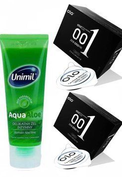 OLO Feeling Ultrathin 10х2 (20 шт) и Лубрикант Unimil Aqua Aloe 80 мл в подарок SOS516 фото
