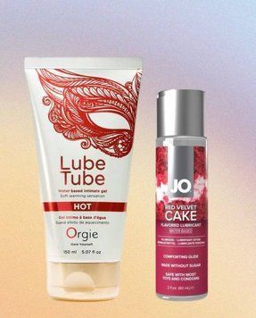 Набор - Лубрикант ORGIE LUBE TUBE HOT, 150 мл и Лубрикант System JO H2O &mdash; Red Velvet Cake 60 мл LB34 фото